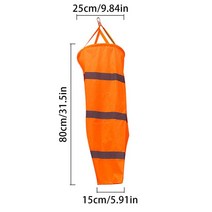 풍향계 바람자루 풍향기 바람측정 반사 형 Windsock Streamer 80100150cm Scratchproof Windproof Flag 형, 01 0.8M