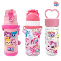 콩꼬물마켓 캐치 티니핑 물통 원터치 빨대컵 물병 유아 텀블러 어린이집 유치원 준비물, 01. 하트 손잡이 보틀