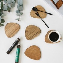 우드 컵받침- 6type, 꾸우꾸우 컵받침 원형1p