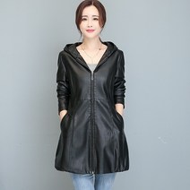 모자달린 진짜 양가죽 자켓