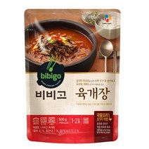 CJ더마켓 간편식 즉석식품 국레시피 탑티어 비비고 육개장 국 탕 찌개 밀키트 500G, 18개