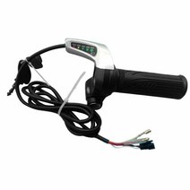 Ebike 스로틀 48V 전기 자전거 스로틀 핸들 가속기 잠금 장치와 스로틀 그립 전기 스쿠터