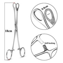 천공기 PHC파일 펀칭기1PC 316L 외과 강철 Septum Tragus 귀 피어싱 집게 반 폐쇄 안전 바디 펜치 쥬얼리