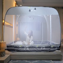 MBH 고방정접이식삼문몽골모기장, 200*220cm 2.0 m 침대, 사슴이 너를 가지고있다.