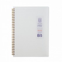 옥스포드 밀크 PP노트 B5 절취 스프링 유선 줄 노트, 상세페이지 참조, 상세페이지 참조