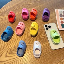 슬리퍼 특이한 그립톡 에폭시 스마트톡 아크릴 핸드폰 거치대, 퍼플
