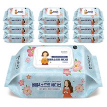 한예지 볼륨앤소프트 에디션 물티슈 캡형 100매, 10팩, 1개, 100개