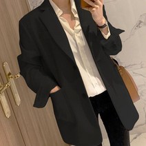 [레티고] 여성 데일리 카라 투버튼 자켓