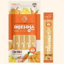 메타멍스 강아지 짜먹는 간식 관절/눈/면역력/장/체중 15gx5P 강아지 영양 간식, 장건강