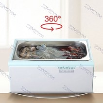 과일 초음파 세척기 야채 고추 45W 자동 야채 및 과일 세탁기 초음파 가정용 스마트 세척 해산물 정화 220V, 한개옵션0