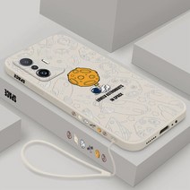 우주 비행사 실리콘 전화 케이스 샤오미 미 11 라이트 5G NE 후면 커버 12s 울트라 12x12s 10 프로 끈이 있, 13 For Xiaomi 12S Ultra, 05 B-YK000305