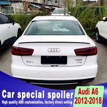 a6 스포일러 2012 2013 2014 2015 2016 2017 2018 audi c7 s6 광택, 색상이 아닌, 아우디