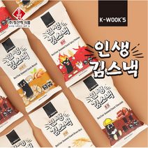 인생김스낵 18g x 12봉 (4종 선택-아몬드 현미 초코 불닭), 아몬드12개