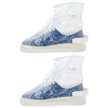 틱앤톡 신발 방수 커버 밴딩 스트랩 레인슈즈 TT230188, 2개, 투명3XL