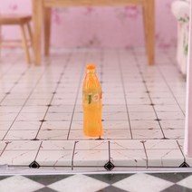 10PCS 미니어처 플레이 음료 에이드 모델 ob11 미니 가구 12부 bjd 장면 dollhouse 시뮬레이션 소품, 오렌지 주스 맛 거품 물