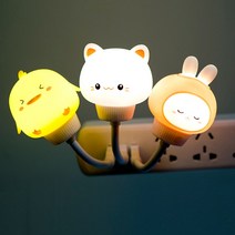 락톡마켓 귀여운 USB 리모컨 미니무드등 병아리 고양이 침실 거실, USB리모컨