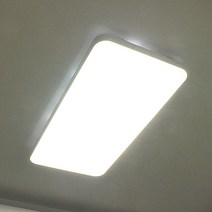 국산 LED거실등 무타공 직사각 거실등 50W, 화이트