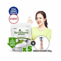 [펄세스] 스테비아스위트 파우치 200g*5개 + 핑크솔트 그라인더 180g, 단품