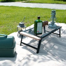 캠핑 우드 엣지 메쉬 테이블 캠핑 휴대용 소형 사이드, 1개