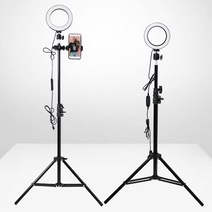 LED조명세트 16cm+삼각대210cm 인터넷방송조명 스탠다드 1인방송 LTO-210, 1set, 2.(OUT거치대)충전기 포함