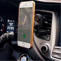 송풍구 자석 핸드폰 거치대 베라크루즈 포터2 XG 그랜저IG HG 소나타 더뉴싼타페 티볼리 베뉴 G80 NQ5 코란도C 모닝 티구안 K5 올뉴K3 k3, 대쉬보드유리 겸용, 1개