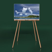 삼성 M5 7 스마트모니터 스탠드 우퍼 우드 거치대 (27 32인치), 월넛, 27인치