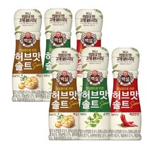 백설 허브맛 솔트 버라이어티팩50g x 6 순한맛 마늘 매운맛 캠핑 고기 소금 천일염, 단품, 단품