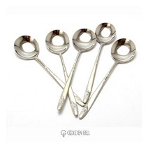 골든벨금속 무학 샌딩 화채 스푼 5P 한식수저세트, 상세 설명 참조, 상세 설명 참조