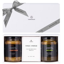 청담라이프 청담 자연담은 과일청 2종 선물세트, 1set, 레몬청+애플시나몬청