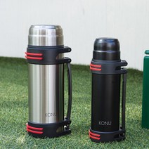 코누 보온병 보냉병 보온물통 보온물병 등산용 1리터 2리터, 1L, 실버