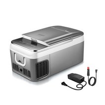 [Kemin] 케민 차량용 가정용 이동식 냉장고 18L/26L/차량용+가정용 어댑터 포함, 차량용+가정용 18L