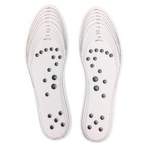 지압 자기 마사지 발 깔창 치료 반사 요법 통증 완화 패드 신발 남성용 깔창 젤 신발 패드 정형 외과 1 쌍
