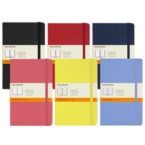 몰스킨 클래식 노트 하드커버 라지 모음, 블랙 도트