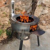 주물 화목난로 레트로감성 전원주택 시골집 연통화로, B타입 73cm (두께27mm)