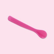 DIOME 실리콘 스푼 핑크 / 키즈맘아트 유아 아기 어린이 식습관 안전한 흡착 식판 수저 저분 스푼 젓가락 볼 빨대 컵 식기 매트 턱받이 테이블 홈스쿨