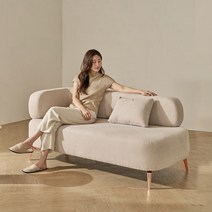 로제 아토피케어 패브릭 3인 소파 5color, 정면우형, E형(인디핑크)