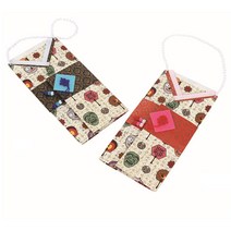 유치원 종이접기 한복모양 핸드백지갑만들기 (5인용), 1.빨강