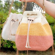 털실나라 DIY 미니복조리 뜨개가방 패키지 뜨개질 코바늘가방, 47말린장미1볼+48인디핑크1볼+49핑크베이지1볼, 카멜