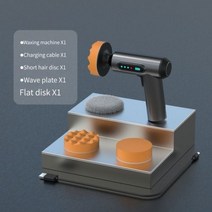 무선광택기 차량용 핸즈 폴리셔 무선 자동차 연마기 2000rpm 전기 연마 왁스 도구 4000mAh 자동 왁싱 기계, 보여진 바와 같이