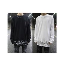 롱 슬리브 프린팅 라운드 티셔츠 tee [스트릿 명품 편집샵 람스]