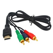 HDMI 케이블 변환 3RCA 젠더 TV연결 AV단자 1미터