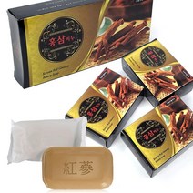 한방 홍삼비누 3p (70g 미용비누 개별포장 사포닌 한방비누 세수 클렌징비누 홍삼비누)