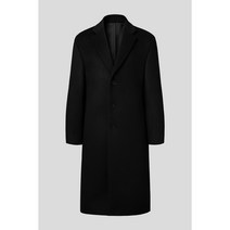 [프리오더 예약판매 16% SALE][Men][에두아르도]체스터필드 세미오버 캐시미어 싱글코트 블랙