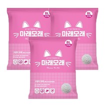 마래모래 벤토나이트 천연점토 고양이모래 8L x3개