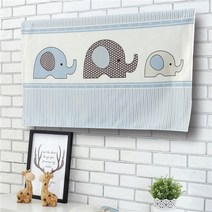 SKANDSALO 패브릭 인테리어 TV 티비 커버 덮개 가리개, 50/52인치(125*75) + O