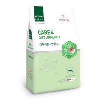 네츄럴랩 강아지 전연령 케어4 기능성 사료, 다이어트&면역케어, 10개, 6kg