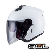 SOL SO-XP 솔리드 펄화이트 오토바이헬멧 스쿠터 바이크