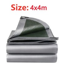 파라솔 천갈이 천교체 교체용 커버 천 PE 0.32mm 방수포 야외 천막 정원 식물 창고 트럭 방수 차양 항해 애완견 집, 4x4m