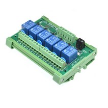 6채널 릴레이 모듈 DIN 레일 장착 SRD-05VDC-SL-C 10A 5V 12V 24V DC PNP NPN 1NO 1NC, 01 DC 5V_02 PNP