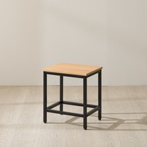 [23SS트렌드의자!] 파로마 포스티 목재 스틸 보조의자 스툴 / 협탁가능 / 스툴 / 화장대의자 / 스툴의자 / 캠핑감성의자, 오크